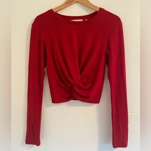 ARITZIA Wilfred Free Ortiz Crop Long Sleeve Top